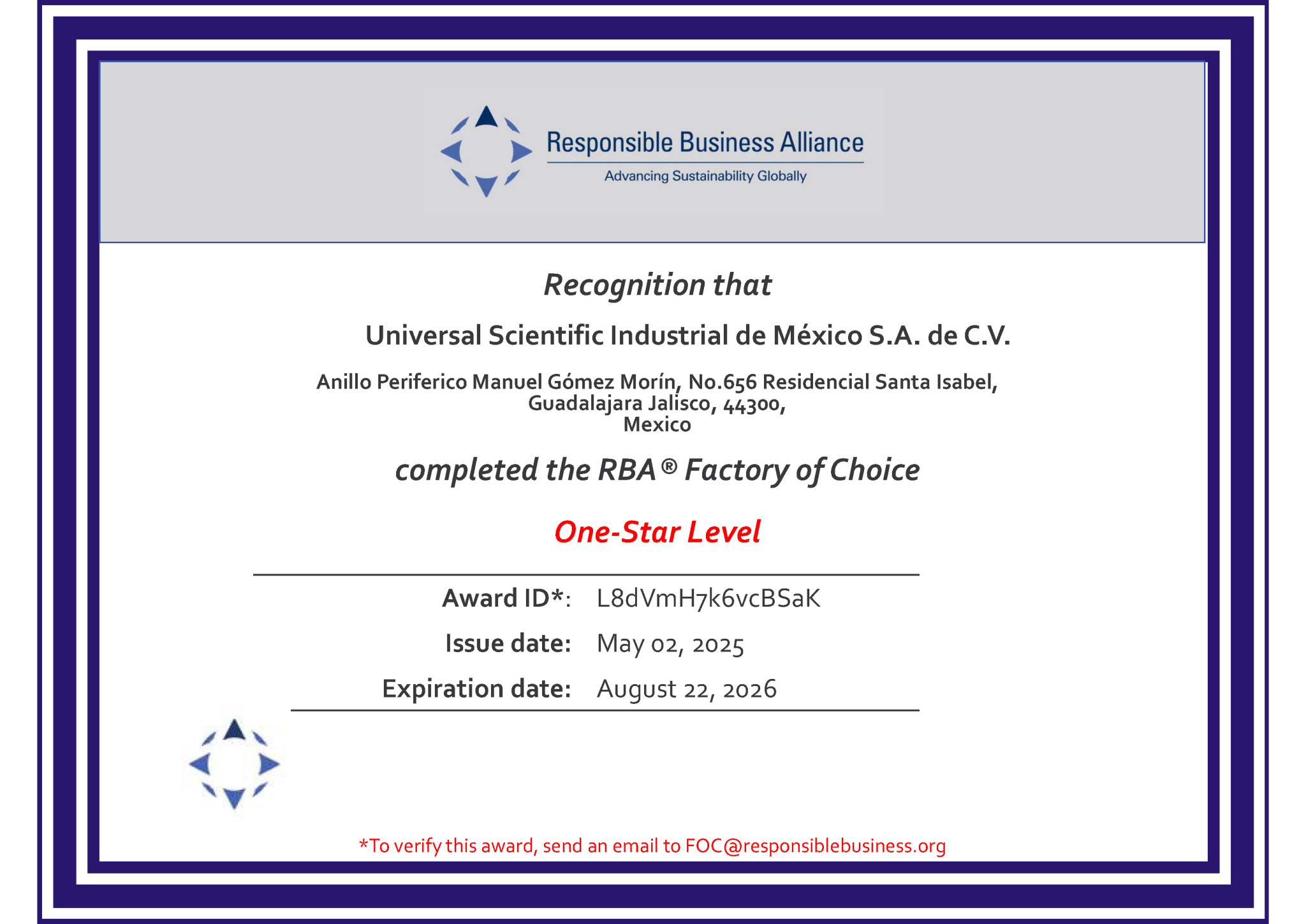 Universal Scientific Industrial